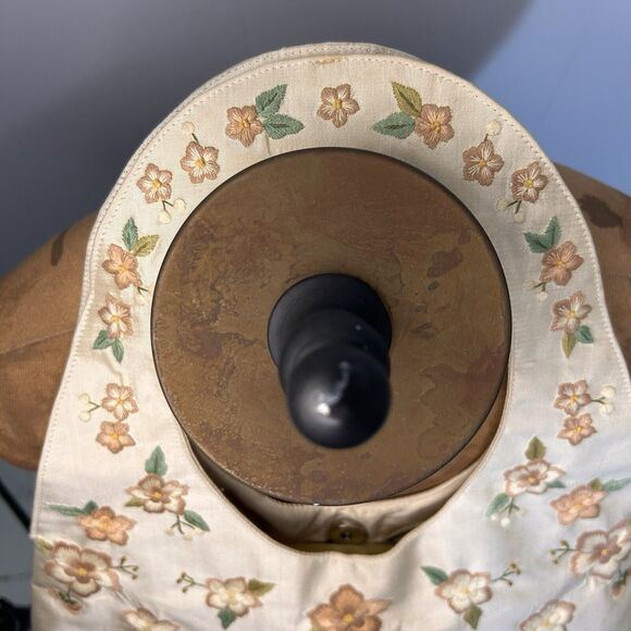 KIMBERLY ALAN Embroidered Floral Vintage 80s Purse Hobo Handbag 100% Silk - Picture 7 of 15